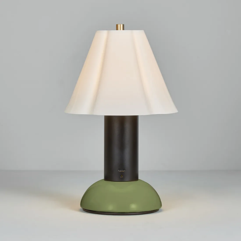 The Blossom Portable Light from Original BTC in olive green from the back.