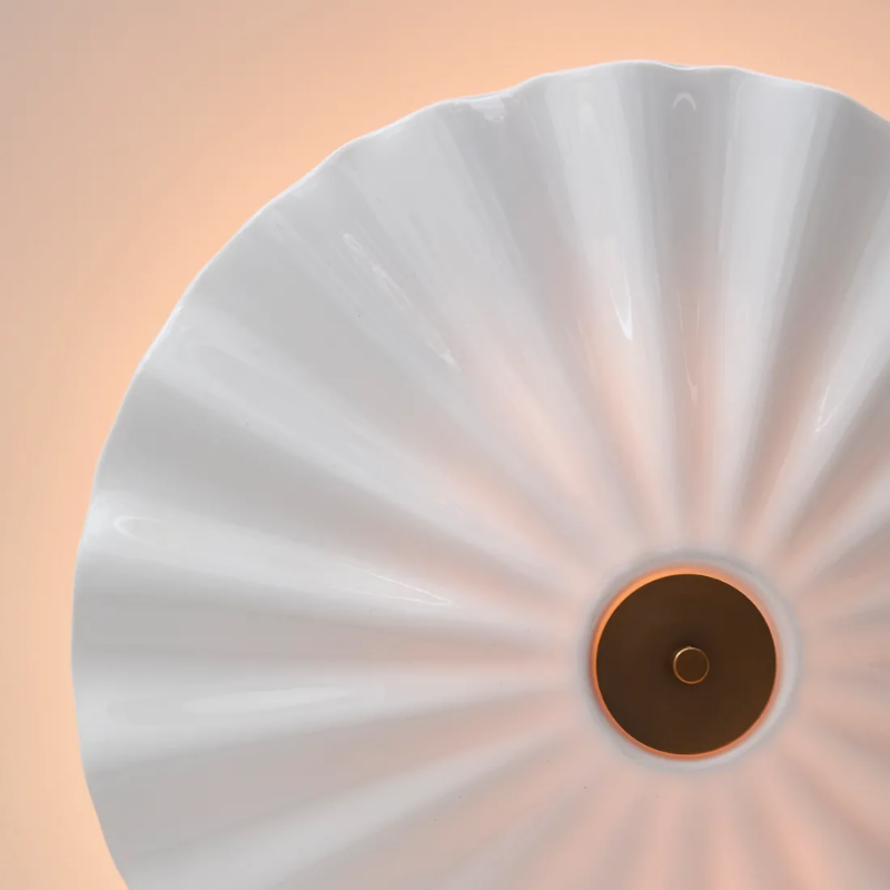 The Christie Ceiling Light from Original BTC turned on in detail.