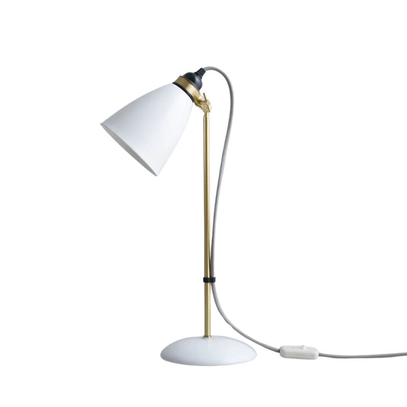 The Hector 30 Table Light from Original BTC with a grey cable.