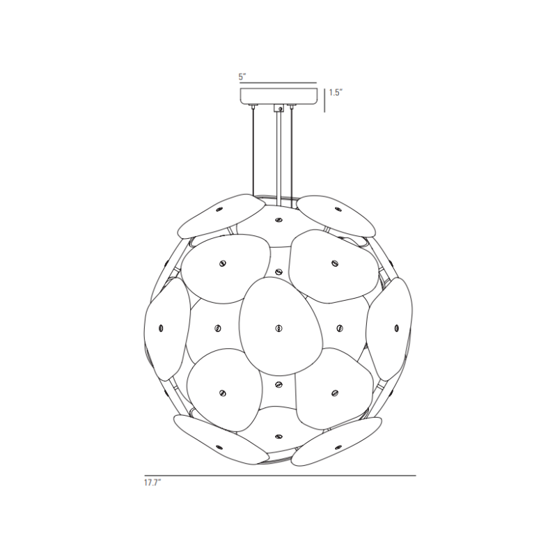 The Pebble Pendant from Original BTC dimensions.