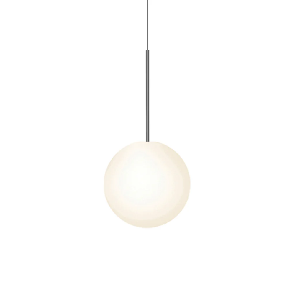 The 12 inch Bola Sphere from Pablo Designs in gun metal.