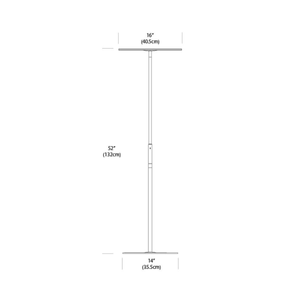 The dimensions of the Circa Floor Lamp from Pablo Designs. all-groups