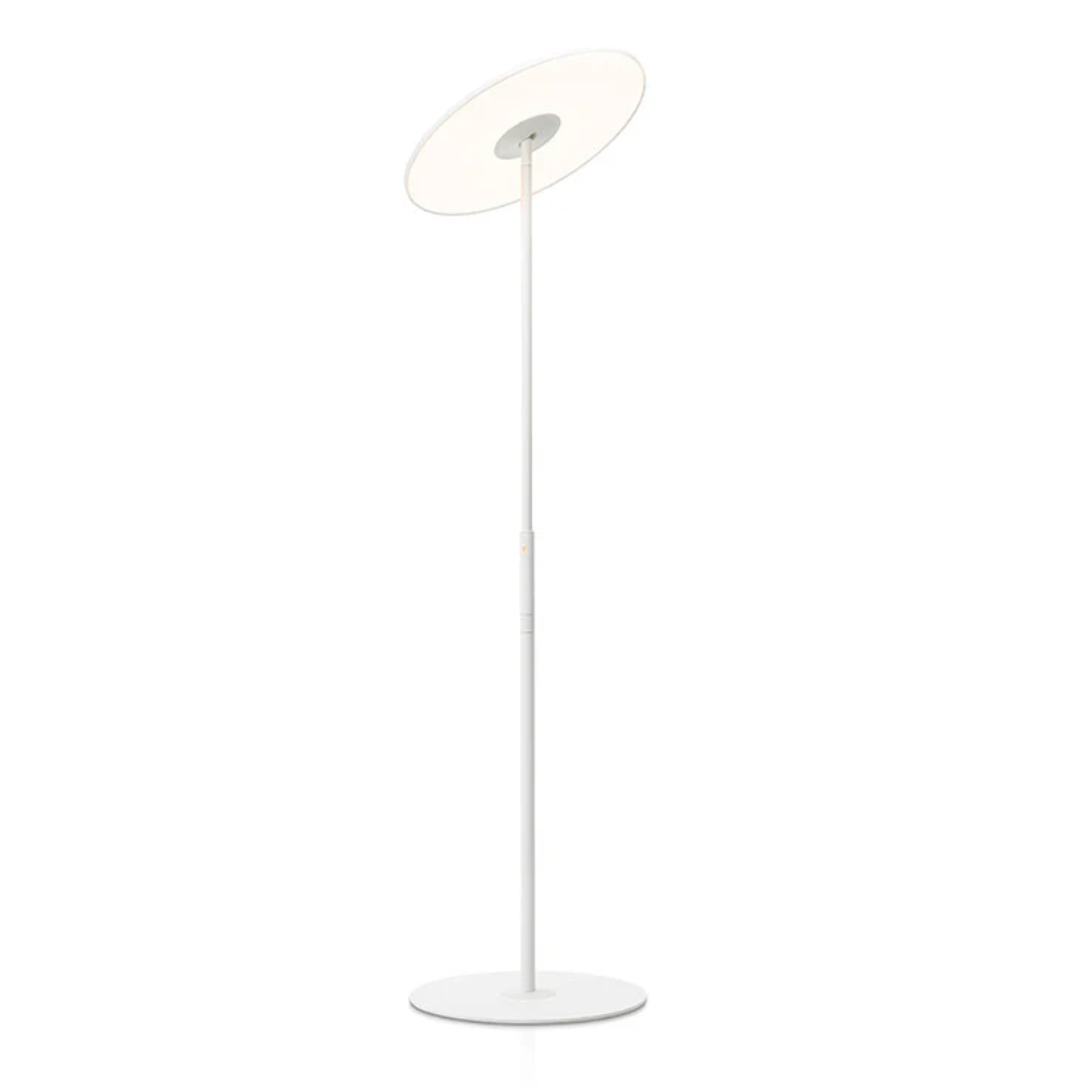 The white Circa Floor Lamp from Pablo Designs.