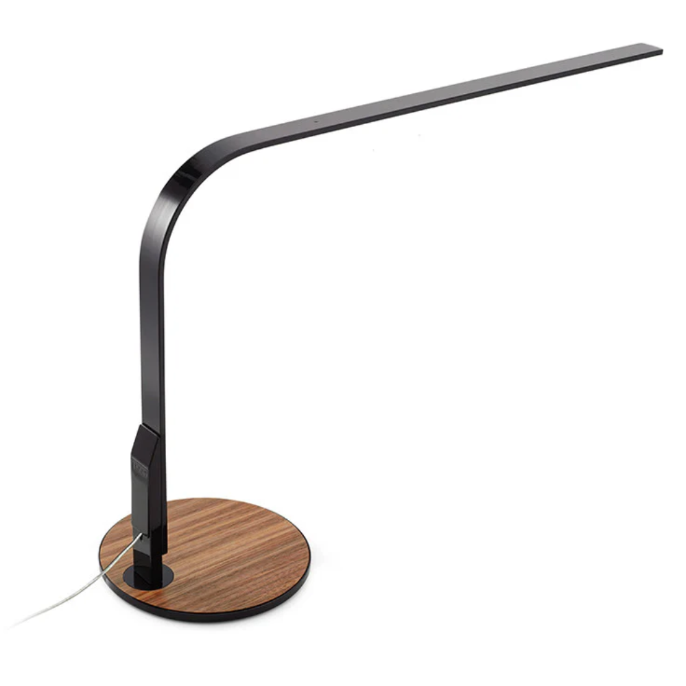 The black and walnut LIM360 Table Lamp from Pablo Designs.