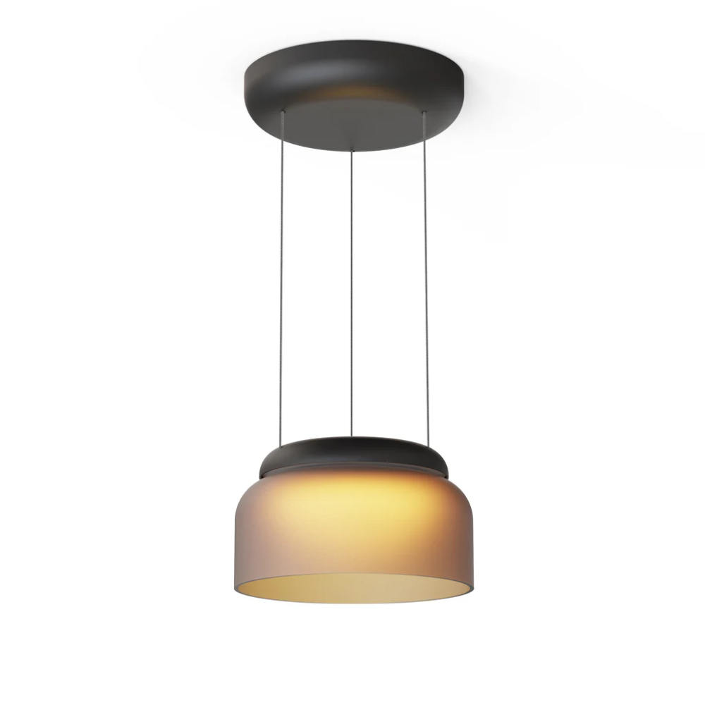 The etched amber and black Totem Mini Pendant from Pablo Designs.