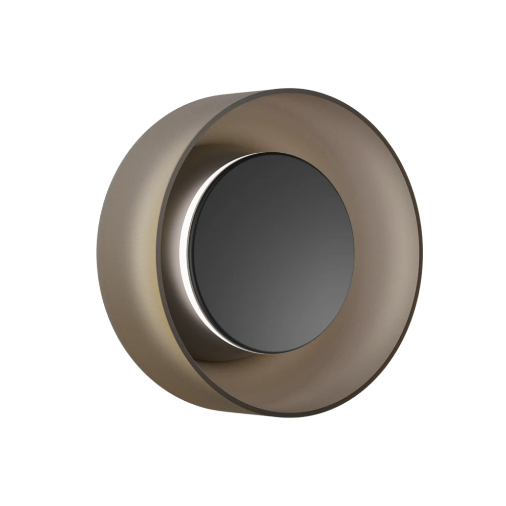 The Totem Sconce by Pablo Designs in Black / Black / Amber.