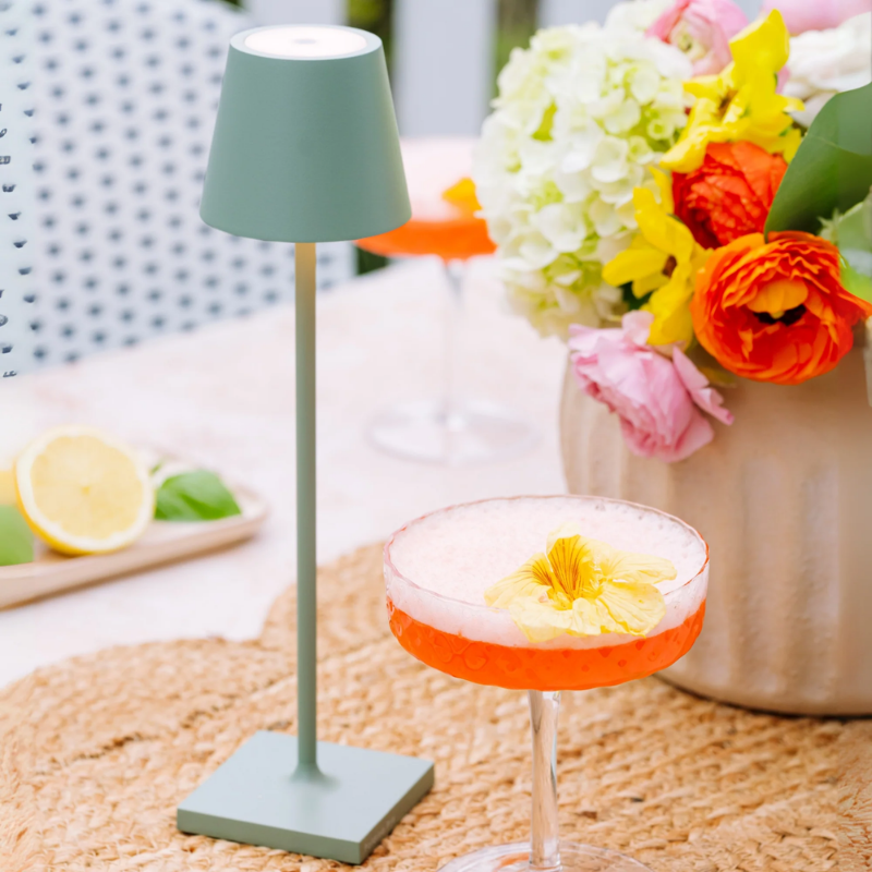 The sage Poldina Pro Micro from Zafferano used at an outdoor gathering.