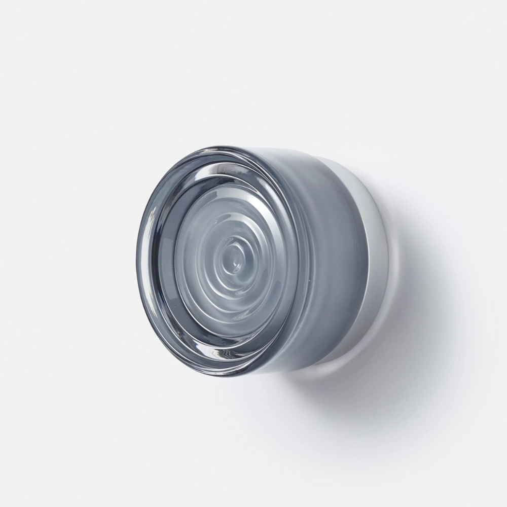 The Ripple Sconce by RBW in Smoked with Natural Anodized turned off.