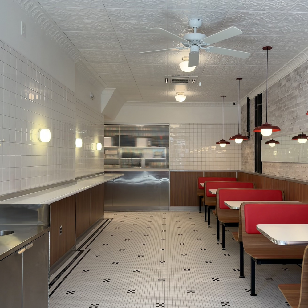 The Crisp Sconces by RBW in a commercial dining setting. all-groups