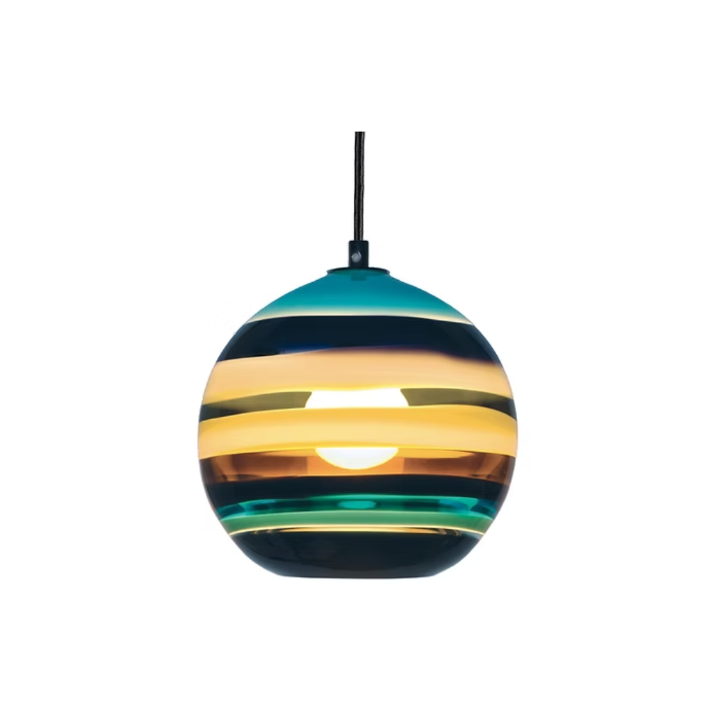The Banded Aqua Mini Pendant from Siemon and Salazar.