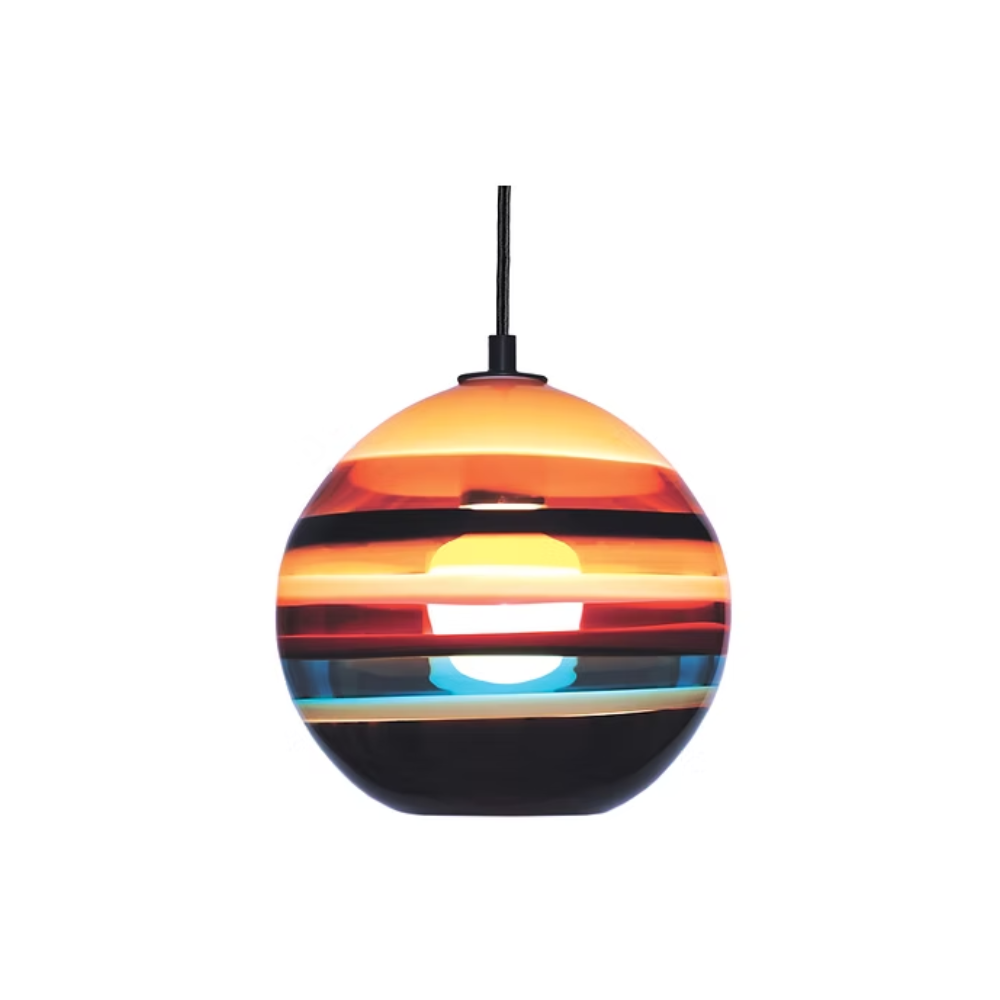 The Banded Cranberry Mini Pendant from Siemon and Salazar.