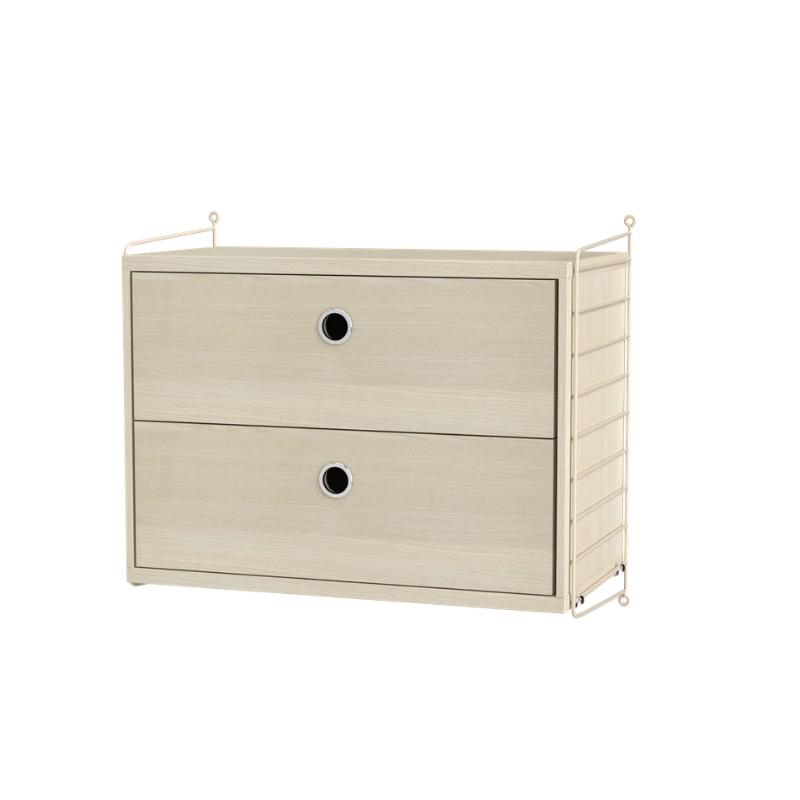 The Bedroom Bundle A from String Furniture with ash and beige.