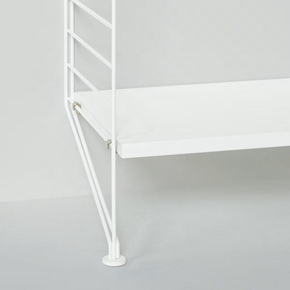 The String Furniture floor shelving unit details.