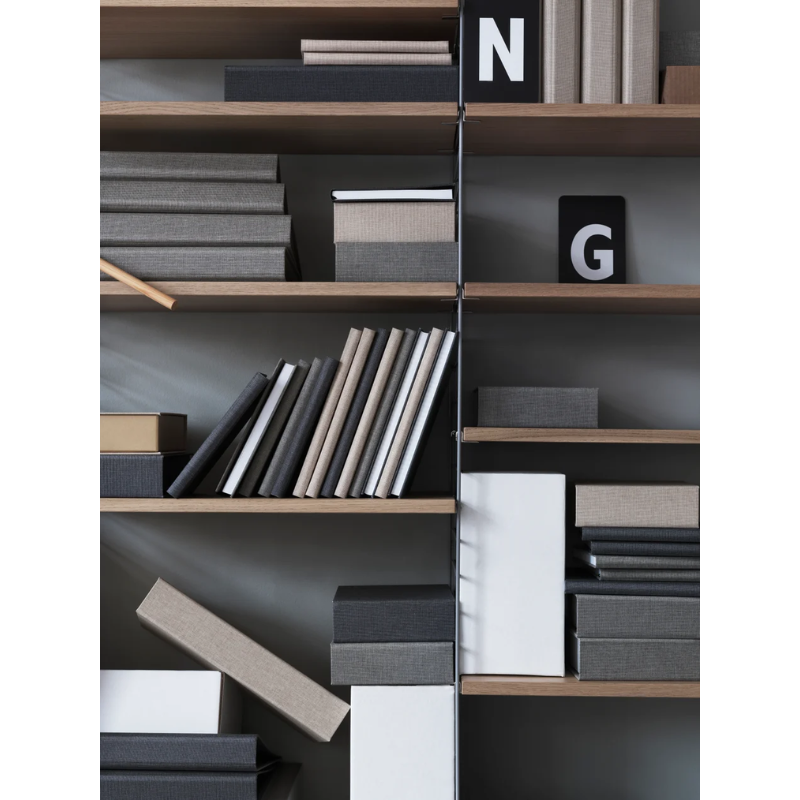 The Floor Shelving Two Bay (Living Room Bundle A) from String Furniture in a family space. all-groups