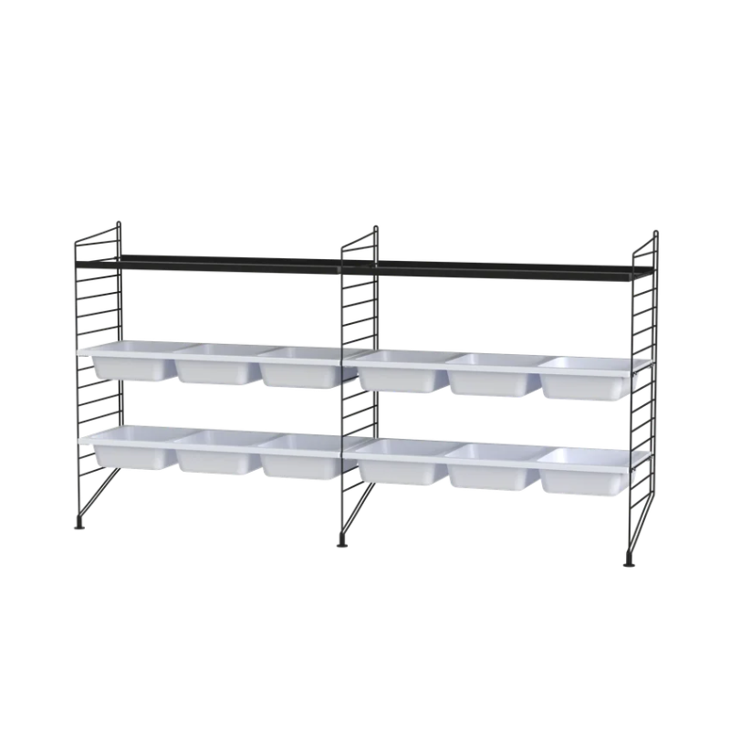 The Kid's Room Bundle F from String Furniture in black.