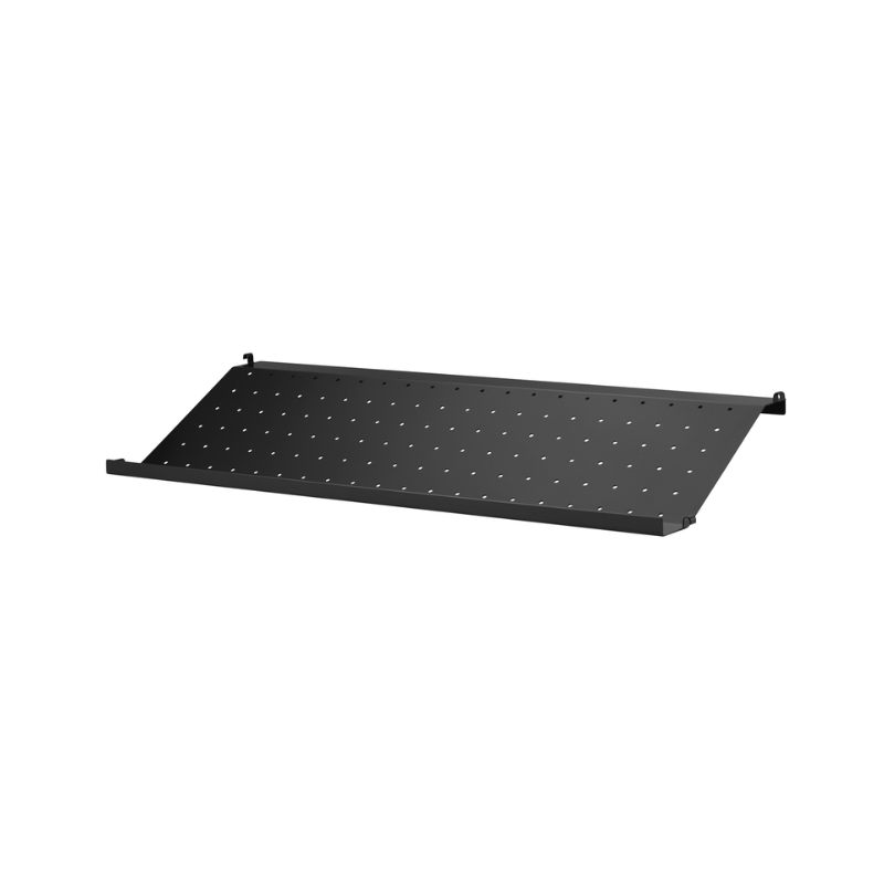 The 30.7 inch wide Shoe Shelf from String Furniture in black.