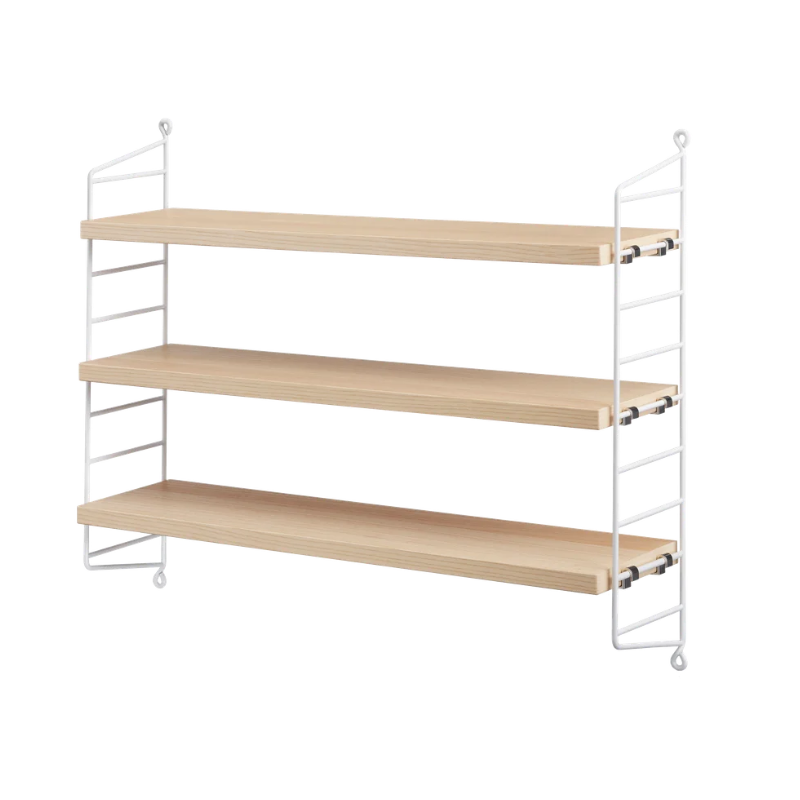 The String Pocket from String Furniture in ash and white.