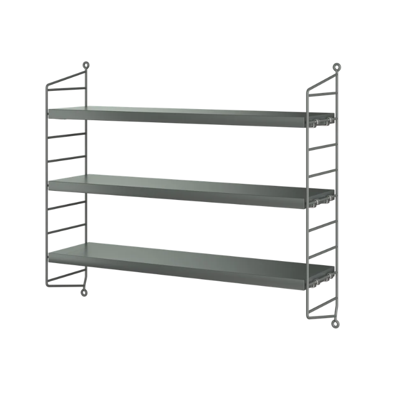 The String Pocket from String Furniture in dark grey.