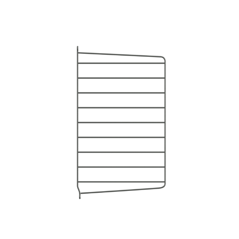 The 19.6 H x 11.8 D inches Wall Panels from String Furniture in dark grey.