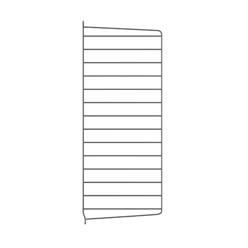 The 29.5 H x 11.8 D inches Wall Panels from String Furniture in dark grey.