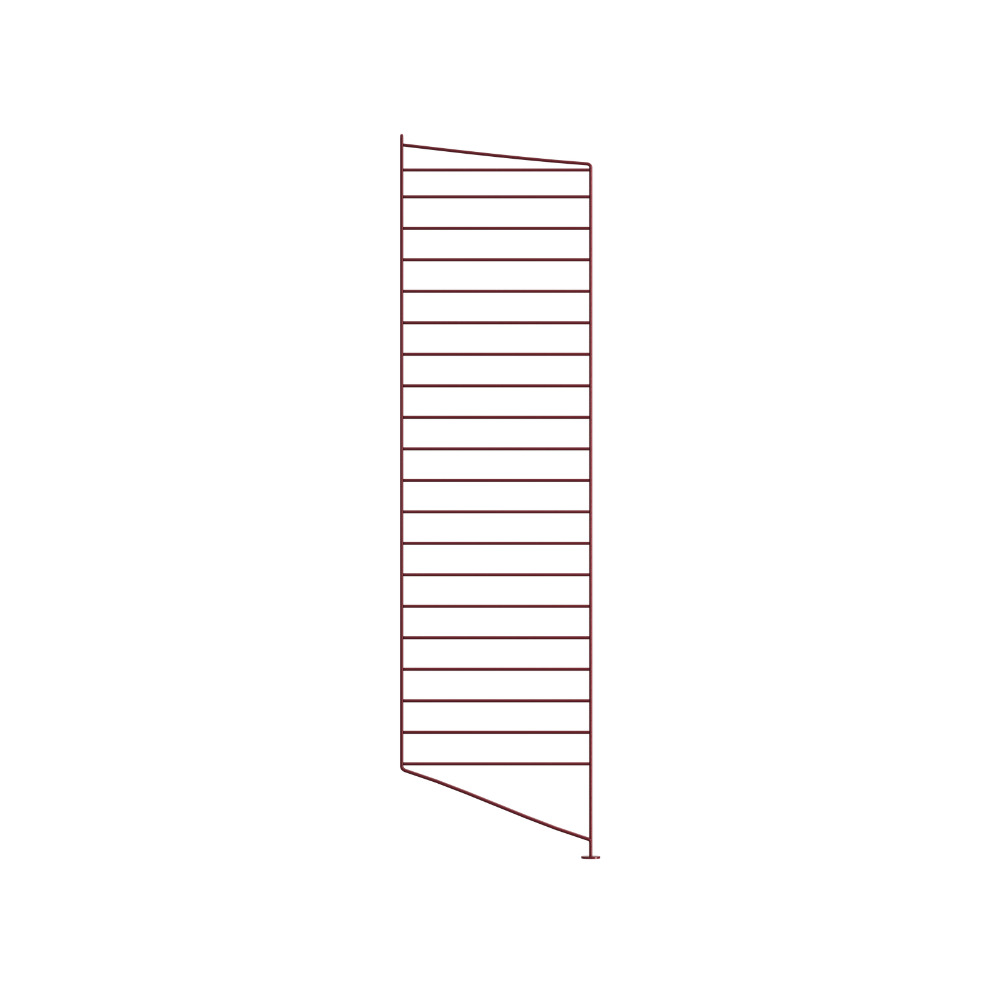 The 45-inch Floor Panels from String Furniture in Dark Red.