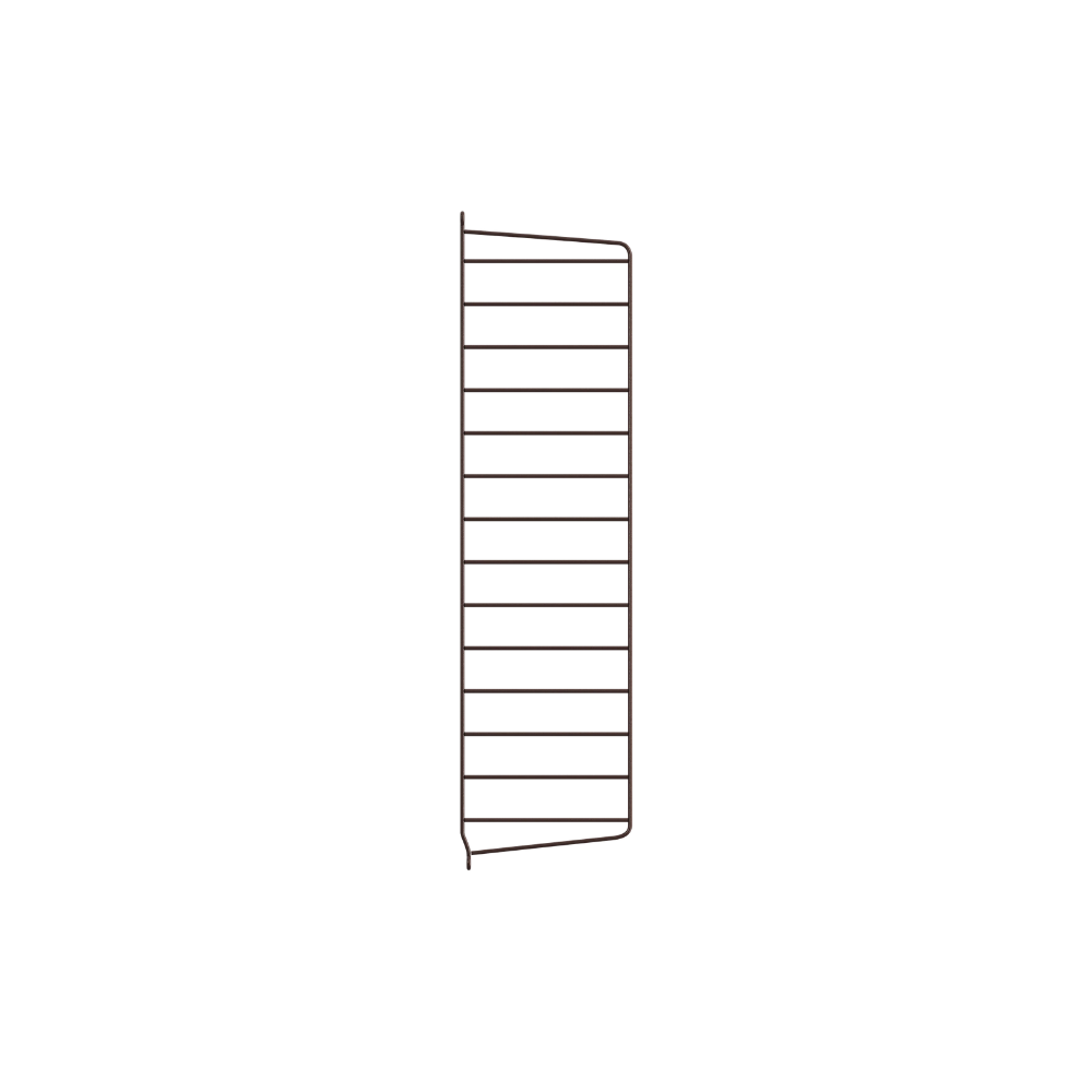 The String System by String Furniture dark brown wall panels 29.6 H x 7.8 D Inch.