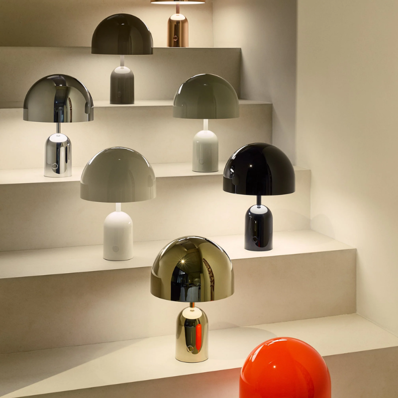 The Bell Portable LED from Tom Dixon color options.