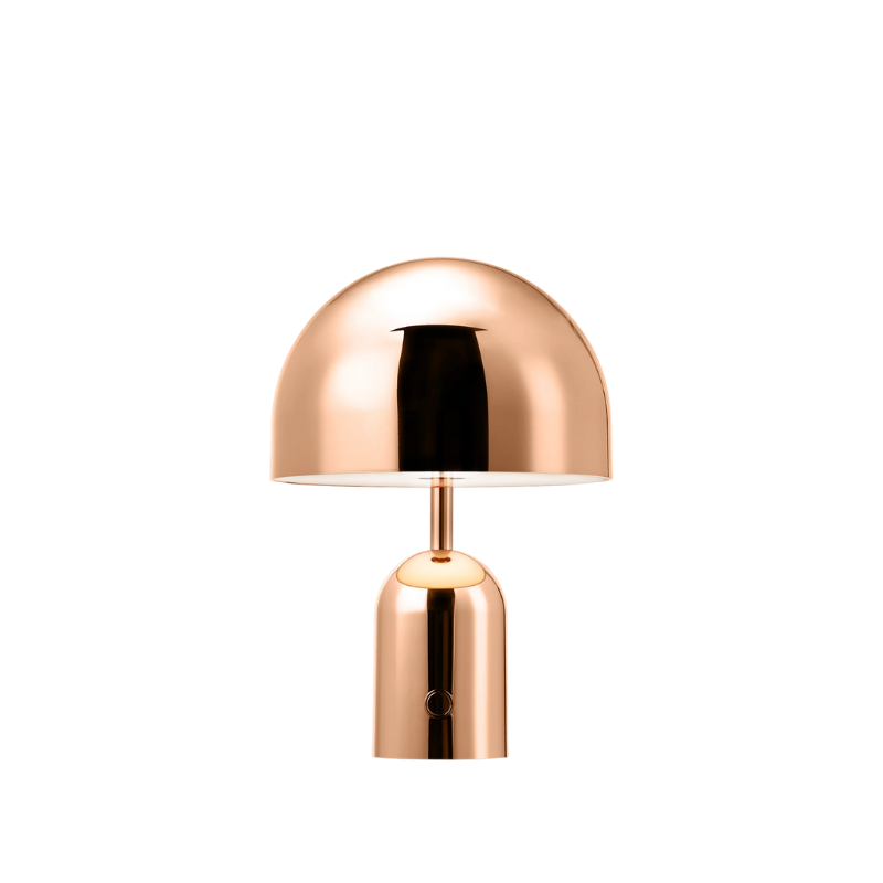 The Bell Portable LED from Tom Dixon in copper.