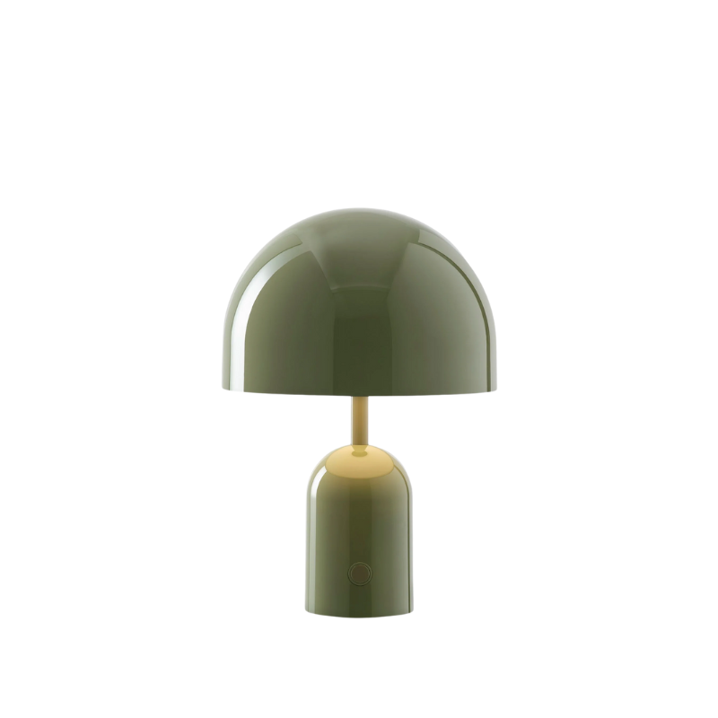 The Bell Portable LED from Tom Dixon in moss.
