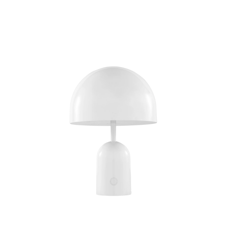 The Bell Portable LED from Tom Dixon in white turned off.
