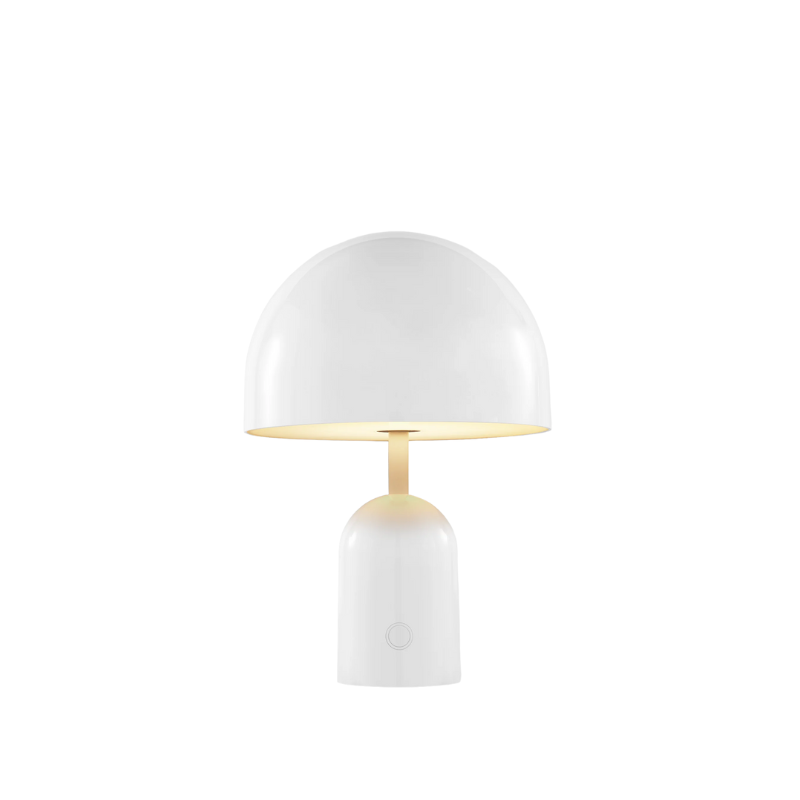 The Bell Portable LED from Tom Dixon in white.