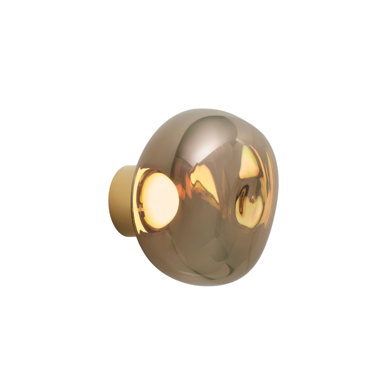 Tom Dixon Melt Surface Wall Sconce Mini in Bronze.