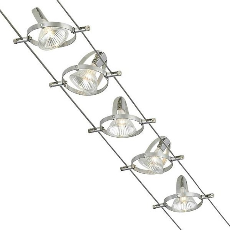Visual Comfort & Co. Tiella Accent Head Cable Kit Ceiling Mount detail of track heads.