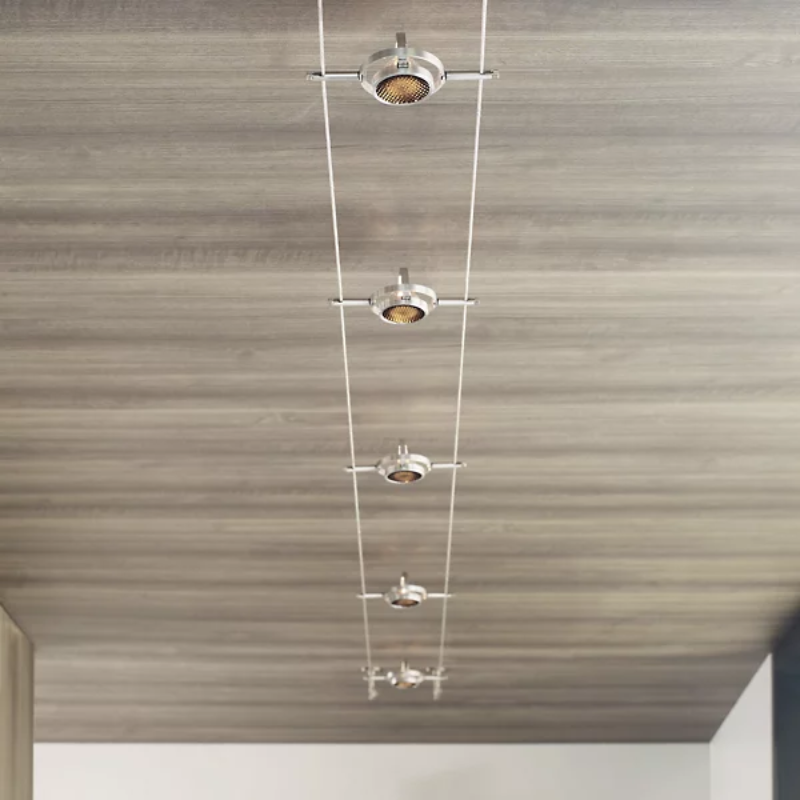 Visual Comfort & Co. Tiella Accent Head Cable Kit Ceiling Mount installed in home for general lighting.