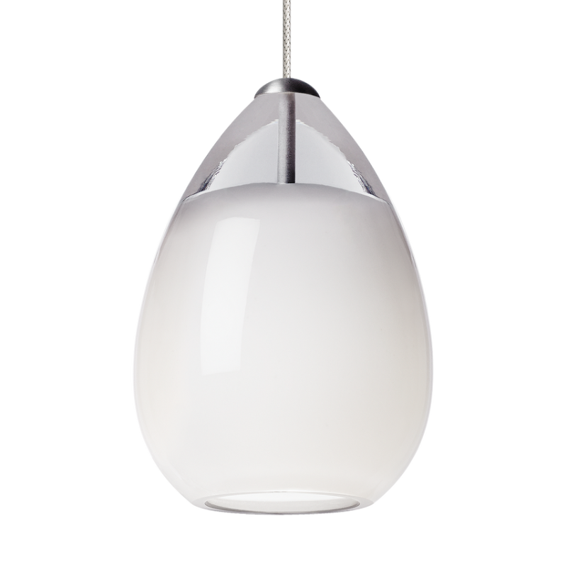 The white hand-blown glass Alina Pendant from Visual Comfort & Co.
