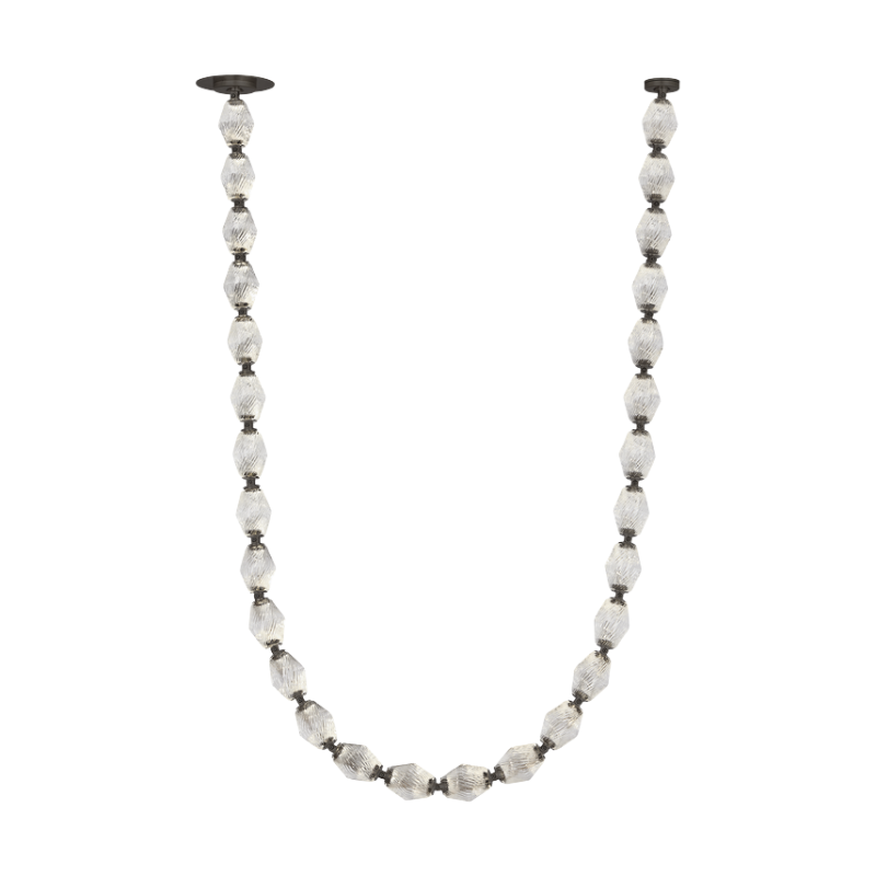 The Collier 84 Chandelier from Visual Comfort and Co in dark bronze.