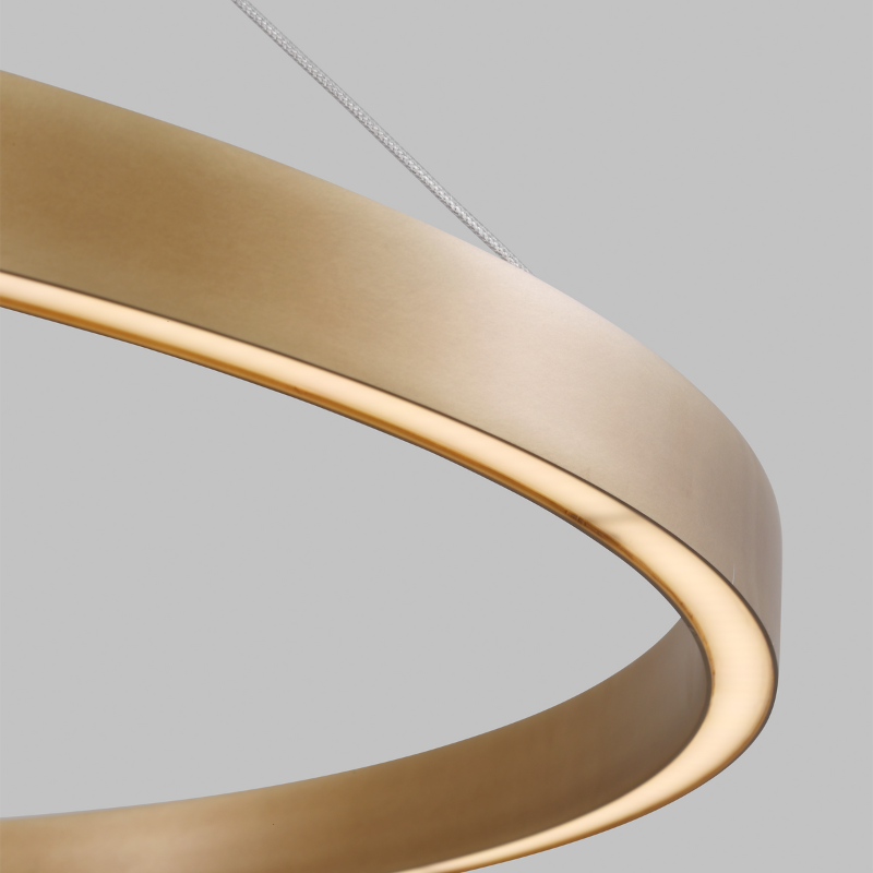 The Fiama Suspension Light from Visual Comfort and Co in a photograph focusing on the LED.