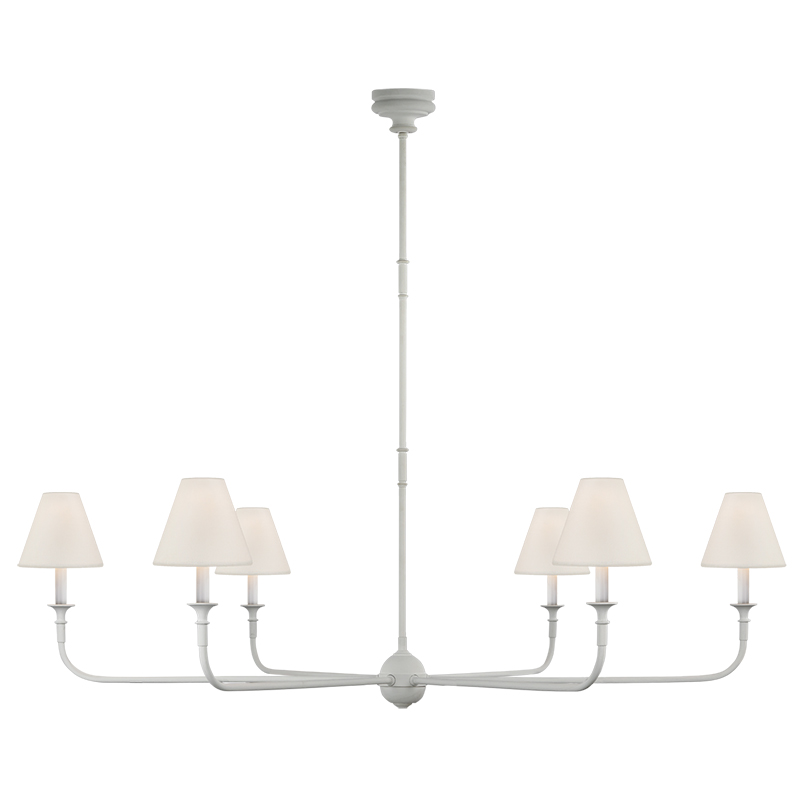 The Piaf Grande Chandelier from Visual Comfort & Co. in plaster white.