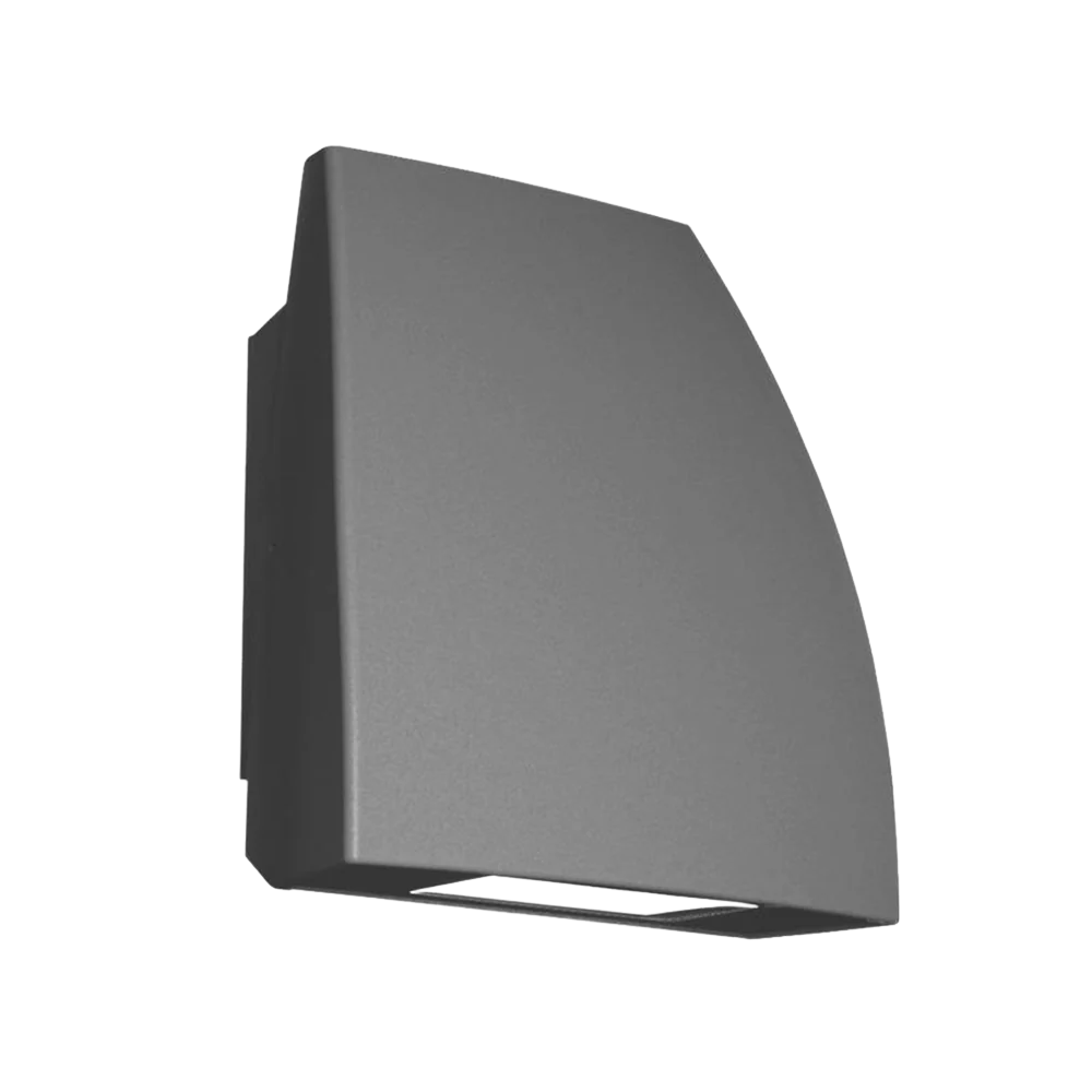 The Endurance Fin Wallpack Luminaire in Architectural Graphite by WAC Lighting.