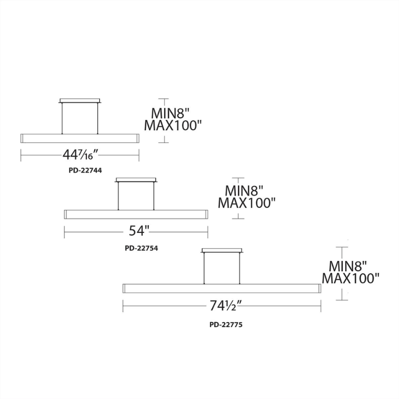 The Volo Pendant from WAC Lighting dimensions. all-groups