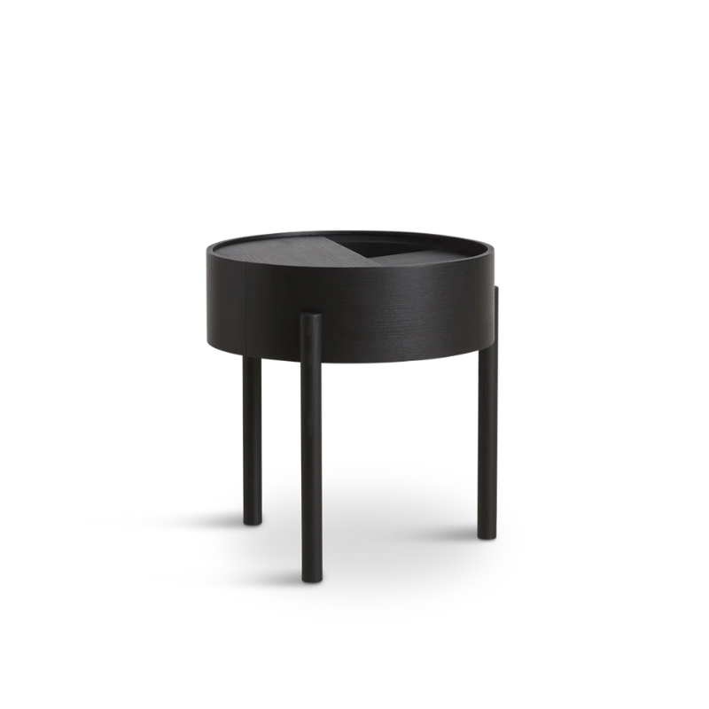 The ARC Side Table from Woud in black.
