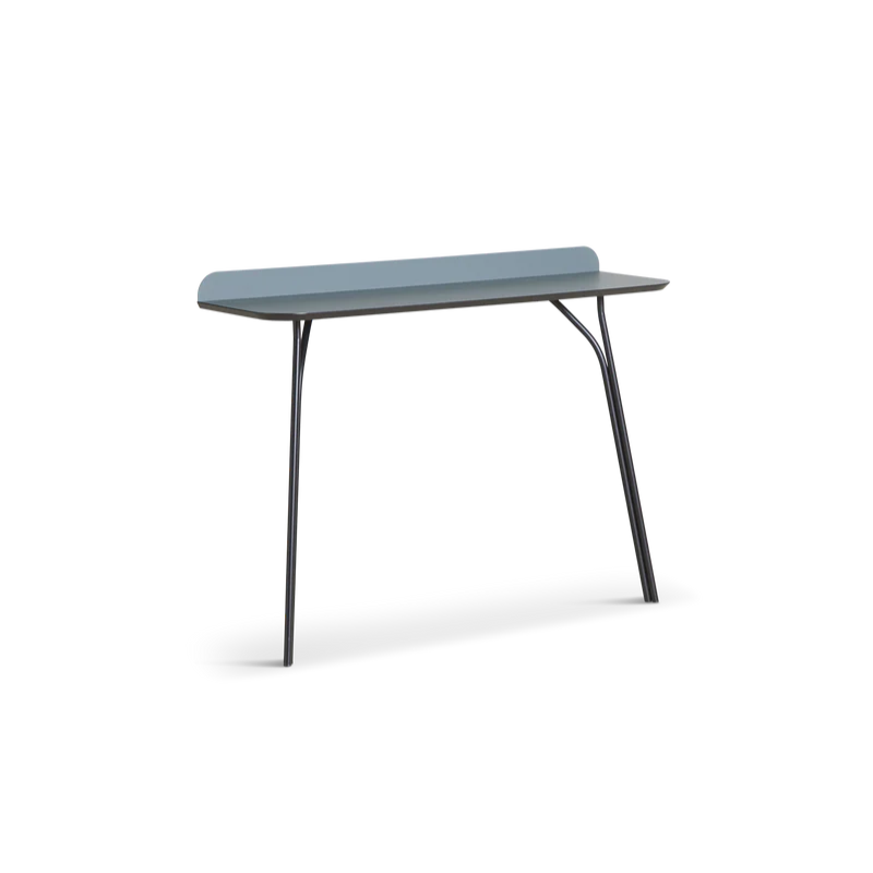 The high Tree Console Table from Woud in verde comodoro.