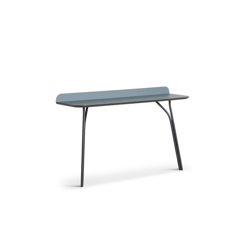 The low Tree Console Table from Woud in verde comodoro.