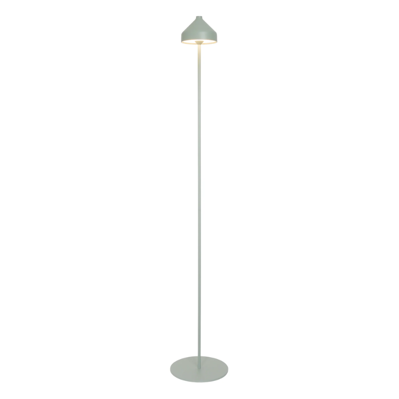 The Amelie Pro Floor Lamp from Zafferano in mint green.