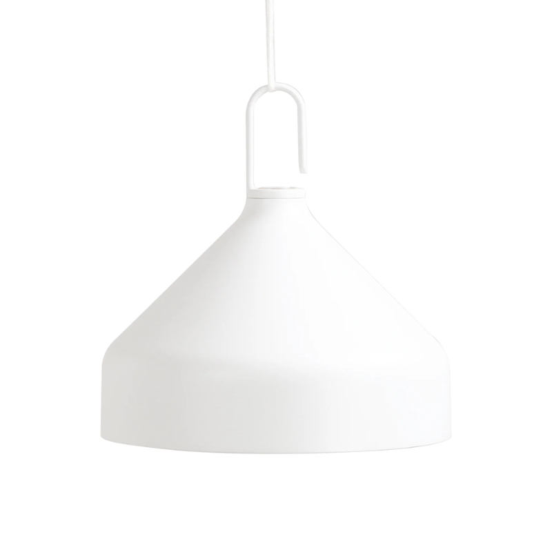 The white Amelie Pro Hanging Lamp from Zafferano.