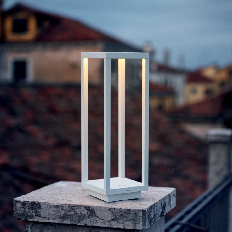 The white Home Pro from Zafferano in an outdoor space.