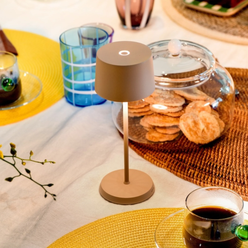 The sand Olivia Pro Micro from Zafferano in a dining space.