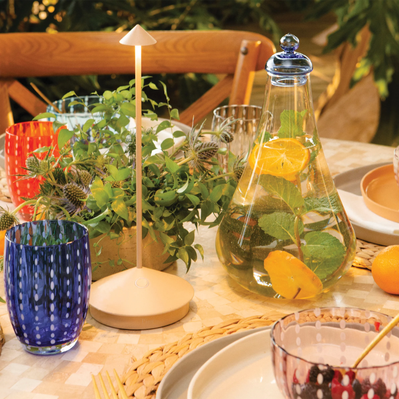 The sand Pina Pro from Zafferano used at an outdoor gathering.