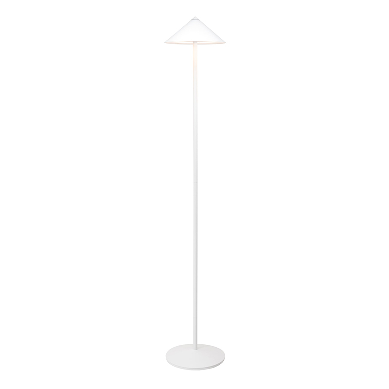 The Pina XXL Floor Lamp from Zafferano in white.