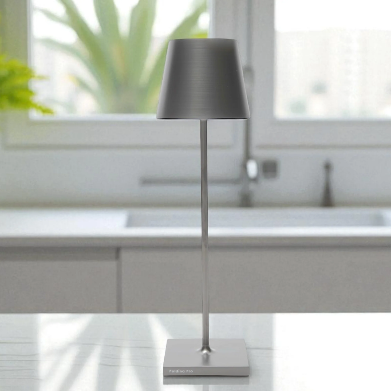 The antique nickel Poldina Pro from Zafferano in a kitchen.